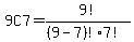 9C7=9%21%2F%28%289-7%29%217%21%29