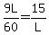 9L%2F60=15%2FL