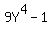 9Y%5E4-1