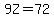 9Z=72