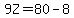 9Z=80-8
