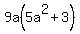 9a%285a%5E2%2B3%29