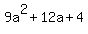 9a%5E2%2B12a%2B4