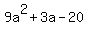 9a%5E2%2B3a-20