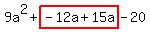 9a%5E2%2Bhighlight%28-12a%2B15a%29-20