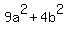 9a%5E2+%2B+4b%5E2