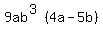 9ab%5E%283%29%284a+-+5b%29