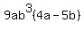 9ab%5E3%284a-5b%29