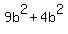 9b%5E2+%2B+4b%5E2