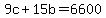 9c%2B15b=6600
