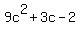 9c%5E2%2B3c-2