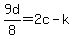 9d%2F8=+2c-k+