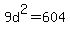 9d%5E2=604