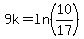9k=ln%2810%2F17%29