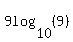 9log%2810%2C%289%29%29