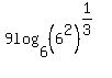 9log%286%2C%286%5E2%29%5E%281%2F3%29%29