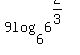 9log%286%2C6%5E%282%2F3%29%29