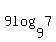9log%289%2C7%29