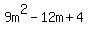 9m%5E2-12m%2B4