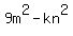9m+%5E2+-+kn%5E2