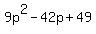 9p%5E2+-+42p+%2B+49