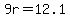9r=12.1