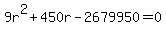 9r%5E2%2B450r-2679950=0