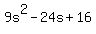 9s%5E2-24s%2B16