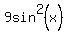 9sin%5E2%28x%29