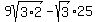 9sqrt%283%2A2%29-+sqrt%283%29%2A25