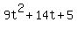 9t%5E2%2B14t%2B5