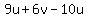 9u%2B6v-10u