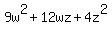 9w%5E2+%2B+12wz+%2B+4z%5E2