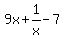 9x%2B1%2Fx-7