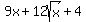 9x%2B12sqrt%28x%29%2B4