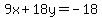 9x%2B18y=-18