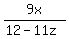 9x%2F%2812-11z%29