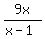 9x%2F%28x-1%29