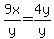 9x%2Fy=4y%2Fy
