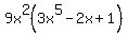 9x%5E2%283x%5E5-2x%2B1%29