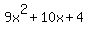 9x%5E2%2B10x%2B4