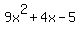 9x%5E2%2B4x-5