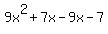 9x%5E2%2B7x-9x-7