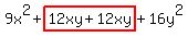 9x%5E2%2Bhighlight%2812xy%2B12xy%29%2B16y%5E2
