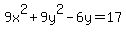 9x%5E2+%2B+9y%5E2+-+6y+=+17