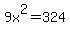 9x%5E2+=+324