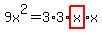 9x%5E2++=3%2A3%2Ahighlight%28x%29%2Ax