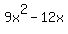 9x%5E2+-+12x