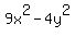 9x%5E2+-+4y%5E2