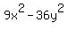 9x%5E2-36y%5E2